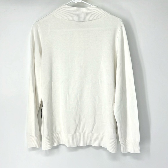 Marble NWT women’s white 1/4 zip large - Picture 6 of 6